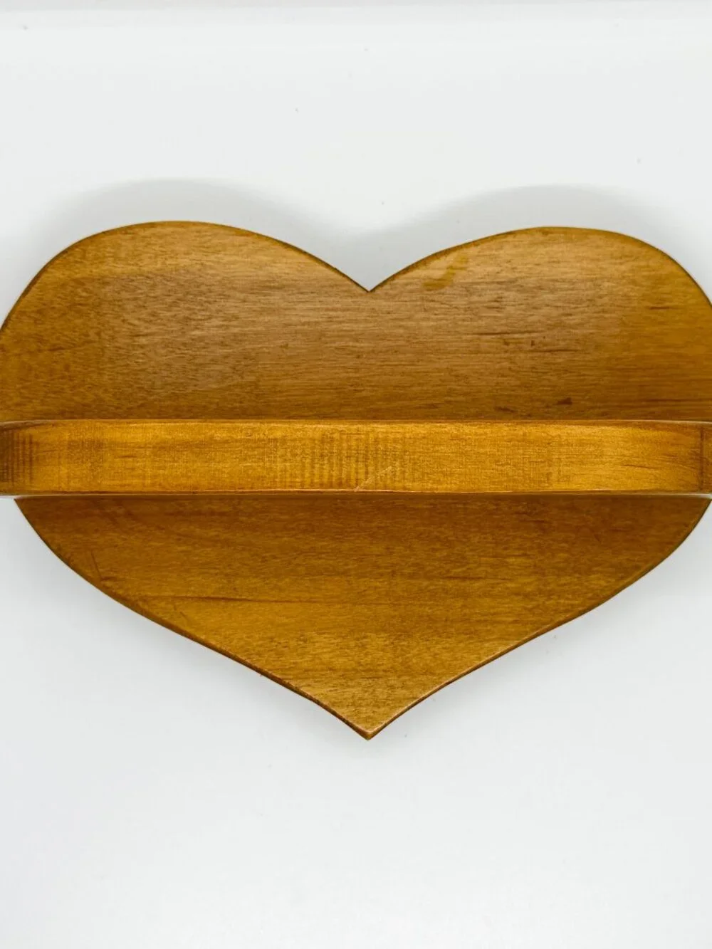 Vintage Wood Heart Shelf Cottagecore Country Farm Boho